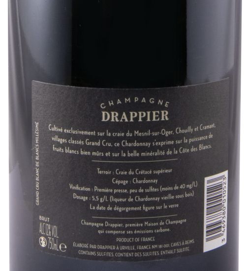 2015 Champagne Drappier Grand Cru Blanc de Blancs