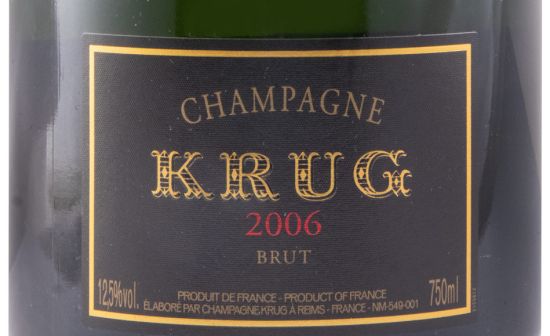 2006 Champagne Krug Vintage Brut w/Case