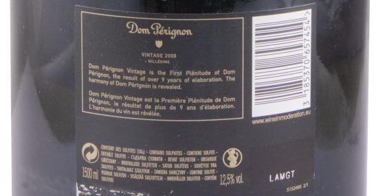 2008 Champagne Moët & Chandon Dom Pérignon Brut 1.5L