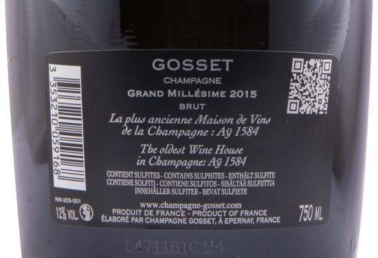 2015 Champagne Gosset Grand Millésime Bruto
