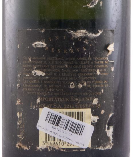 1985 Champagne Veuve Clicquot Ponsardin Vintage Bruto