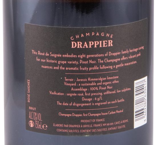 Champagne Drappier Rosé de Saignée Bruto rosé