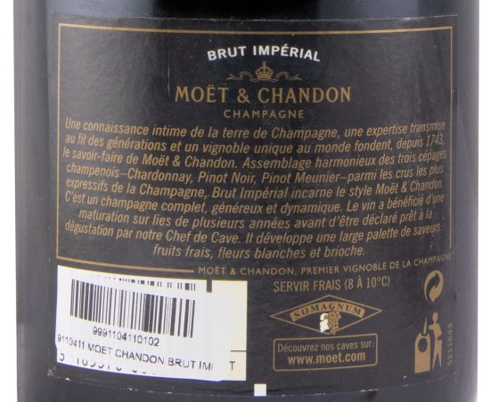 Champagne Moët & Chandon Impérial Bruto (garrafa antiga)