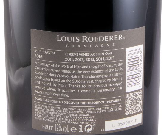 Champagne Louis Roederer Collection 241 Brut 3L