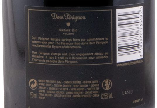 2013 Champagne Dom Pérignon Bruto c/Estojo