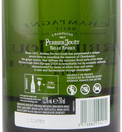 2014 Champagne Perrier-Jouët Belle Epoque Bruto