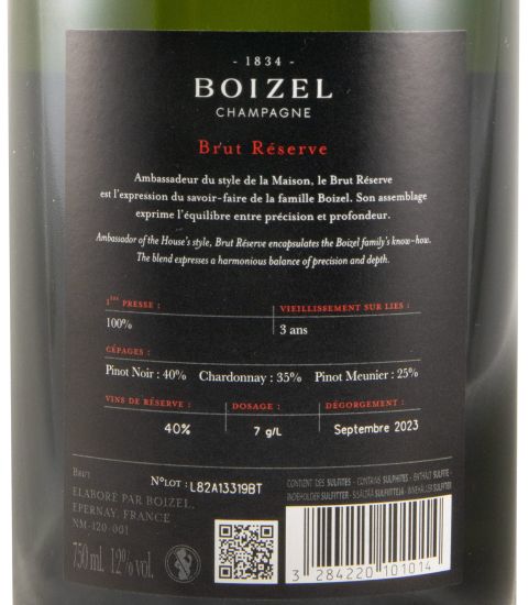 Champagne Boizel Réserve Bruto
