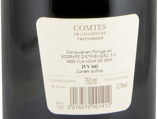 2013 Champagne Taittinger Comtes Blanc de Blancs Brut