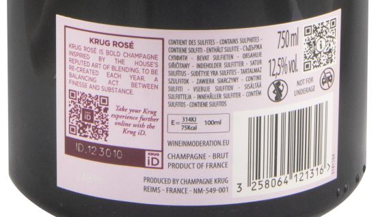 Champagne Krug 28ème Édition Bruto rosé
