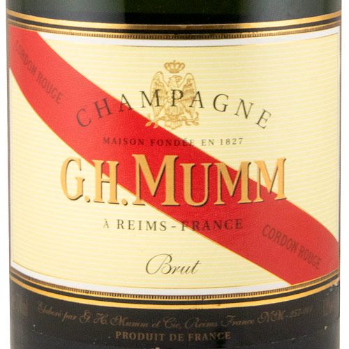 Set Champagne Mumm Cordon Rouge Brut w/2 Flute Glasses