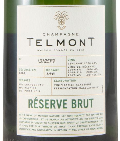 Champagne Telmont Réserve Brut