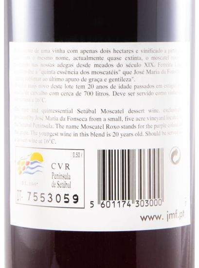 Moscatel Roxo de Setúbal José Maria da Fonseca 20 Anos 50cl