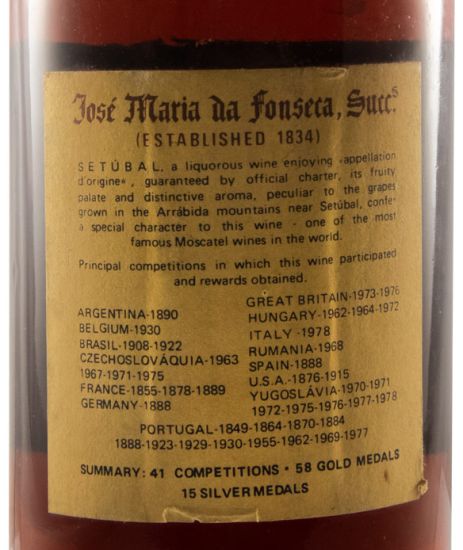Moscatel de Setúbal José Maria da Fonseca 25 years (bottled in 1979)