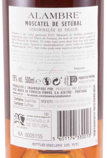 Moscatel de Setúbal José Maria da Fonseca Alambre 20 anos 50cl