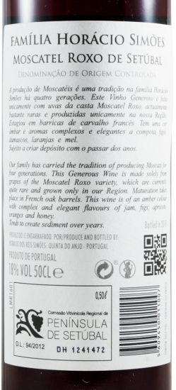 2012 Moscatel Roxo de Setúbal Horácio Simões 50cl