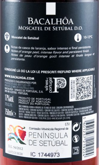 2015 Moscatel de Setúbal Bacalhôa
