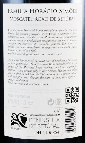 2009 Moscatel Roxo de Setúbal Horácio Simões 1,5L