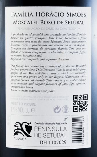 2010 Moscatel Roxo Horácio Simões 3L
