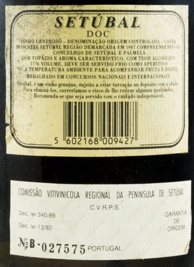1990 Moscatel de Setúbal Sociedade Vinícola de Palmela