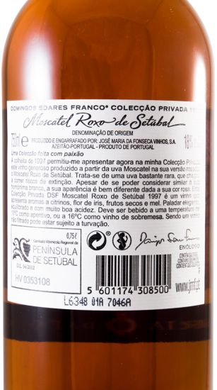 1997 Moscatel Roxo de Setúbal Domingos Soares Franco Colecção Privada