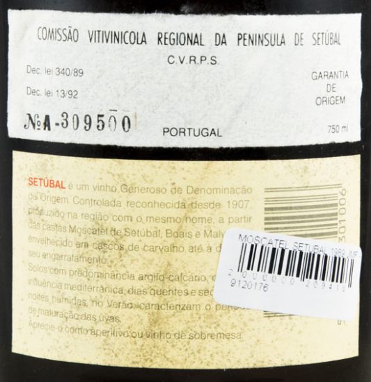 1989 Moscatel de Setúbal José Maria da Fonseca (former label)