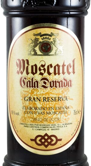 Moscatel Gran Reserva Cala Dorada Bodegas Vidal