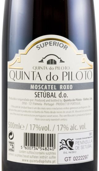 2012 Moscatel Roxo de Setúbal Quinta do Piloto Superior 50cl