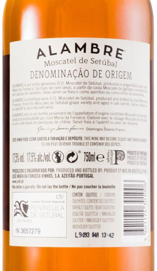 2014 Moscatel de Setúbal José Maria da Fonseca Alambre