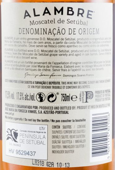 2010 Moscatel de Setúbal José Maria da Fonseca Alambre