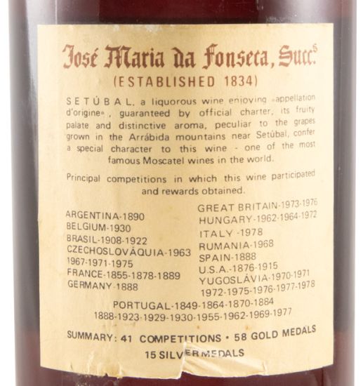 Moscatel Roxo de Setúbal José Maria da Fonseca 20 anos