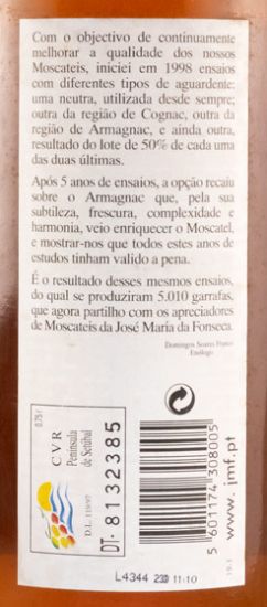 2001 Moscatel de Setúbal Domingos Soares Franco Armagnac Colecção Privada
