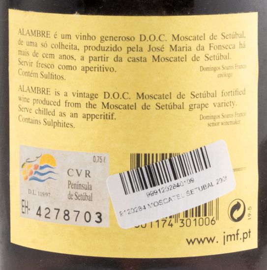 2000 Moscatel de Setúbal José Maria da Fonseca