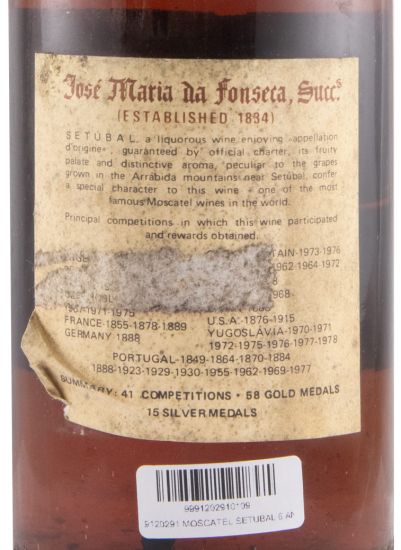 Moscatel de Setúbal José Maria da Fonseca 6 years (bottled in 1980)