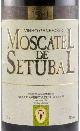 1981 Moscatel de Setúbal Adega Cooperativa de Palmela
