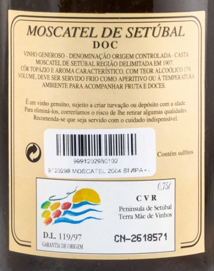 2004 Moscatel de Setúbal Sociedade Vinícola de Palmela