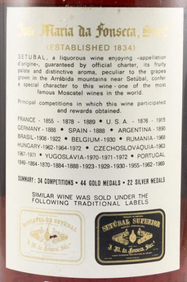 Moscatel de Setúbal José Maria da Fonseca 6 years (bottled in 1974)