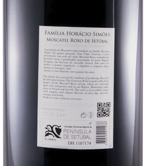 2012 Moscatel Roxo de Setúbal Horácio Simões 5L