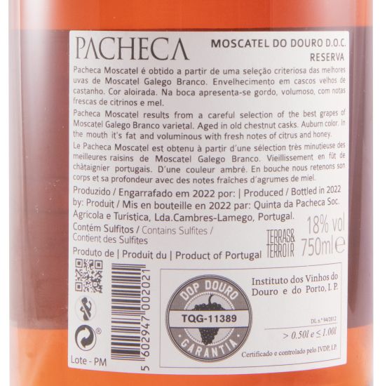 Moscatel do Douro Pacheca Reserva