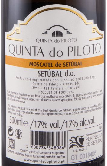 2013 Moscatel de Setúbal Quinta do Piloto Superior 50cl