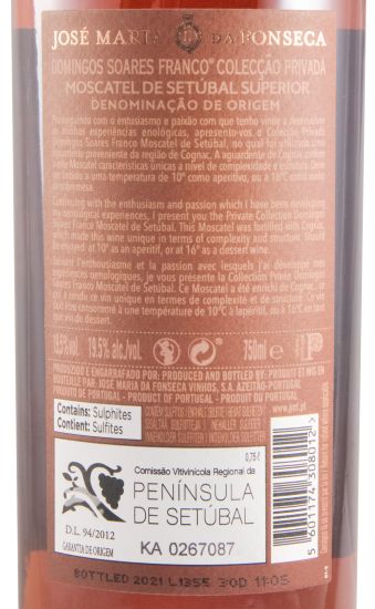 1999 Moscatel de Setúbal Domingos Soares Franco Cognac Colecção Privada
