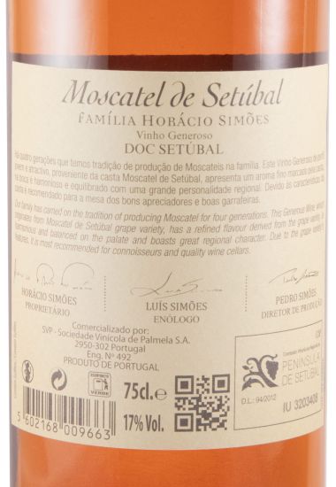 2020 Moscatel de Setúbal Horácio Simões