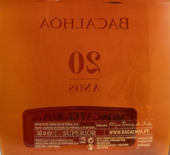 2003 Moscatel Roxo de Setúbal Bacalhôa 20 years Superior 50cl