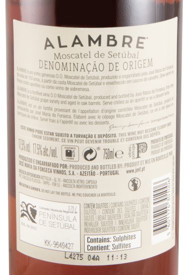 2020 Moscatel de Setúbal José Maria da Fonseca Alambre