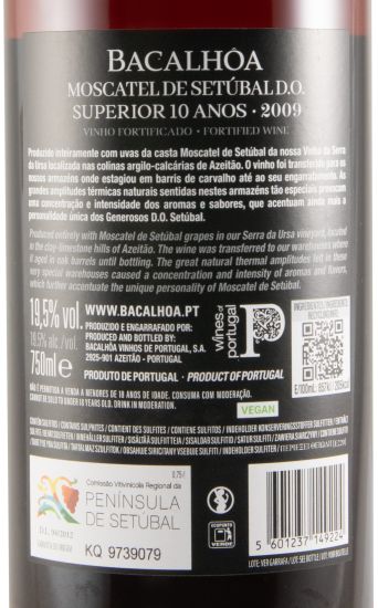 2009 Moscatel de Setúbal Bacalhôa Superior 10 years