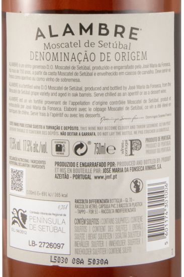 2021 Moscatel de Setúbal José Maria da Fonseca Alambre
