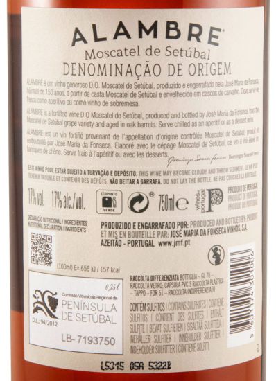 2022 Moscatel de Setúbal José Maria da Fonseca Alambre