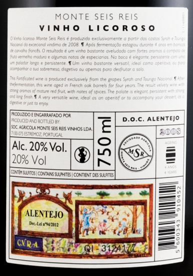 2008 Liqueur Wine Monte Seis Reis