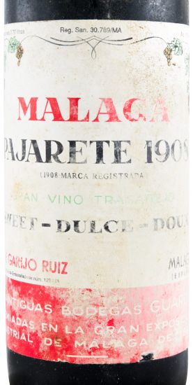 Malaga Pajarete 1908 Solera Reserva Jose Garijo Ruiz