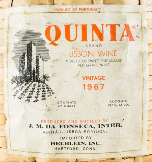 1967 Moscatel de Setúbal José Maria da Fonseca (garrafa empalhada)