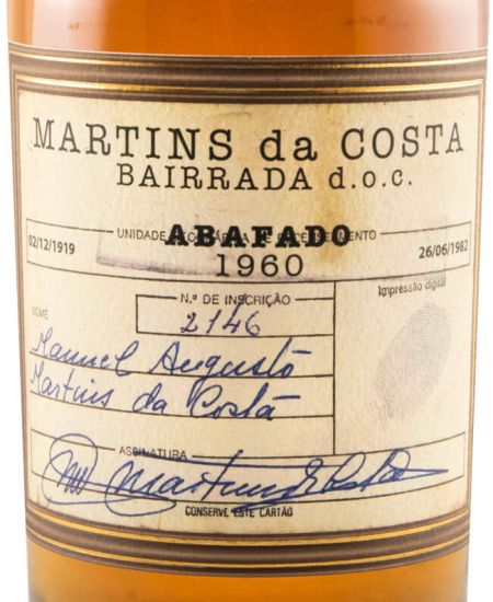 1960 Abafado Martins da Costa Caves São João 50cl